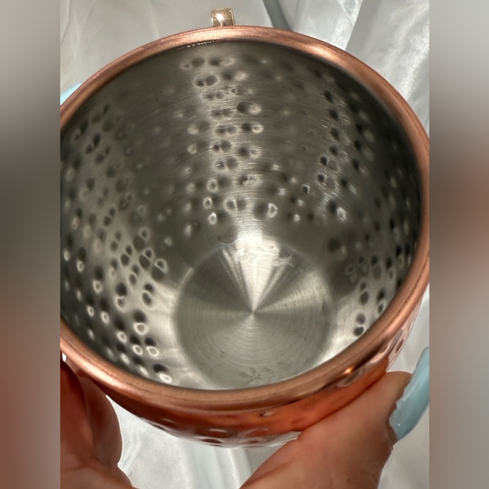 Arcoroc FK368 16 oz Moscow Mule Cup - Stainless Steel/Hammered Copper Finish - Picture 6 of 9